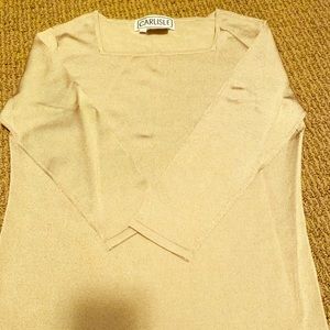 Carlisle Beautiful tan top with sheen